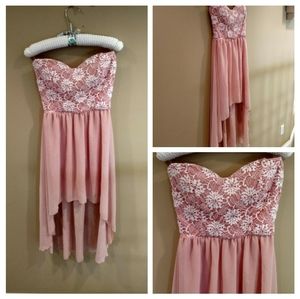 Windsor Peach High Low Dress